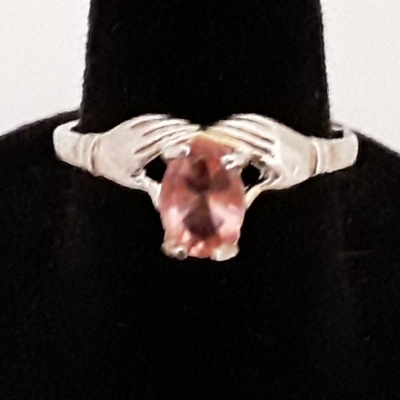 Sterling 925 silver claddagh ring - 6.5 - Picture 2 of 8